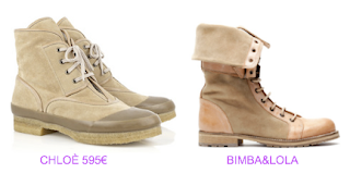 Botines planos Chloè vs Bimba & Lola